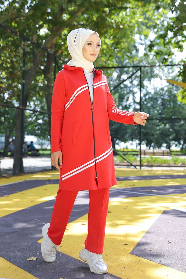TUNIK PANTOLON Kırmızı - 4117