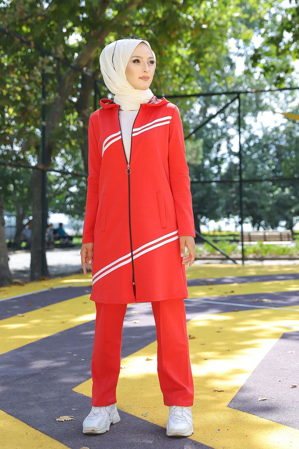 TUNIK PANTOLON Kırmızı - 4117