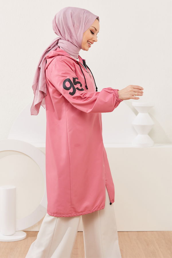 Kapüşonlu Kap Pembe - 7087 PEMBE