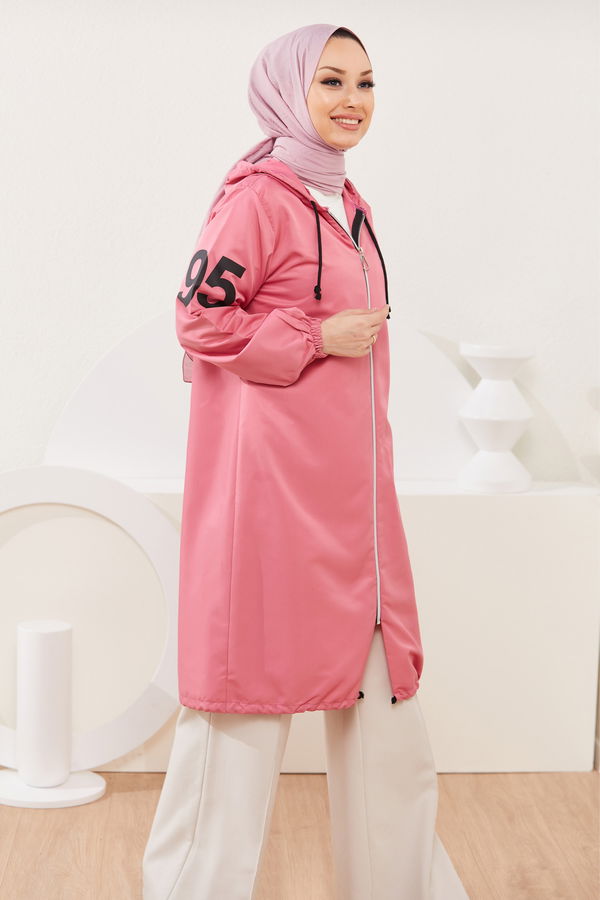 Kapüşonlu Kap Pembe - 7087 PEMBE