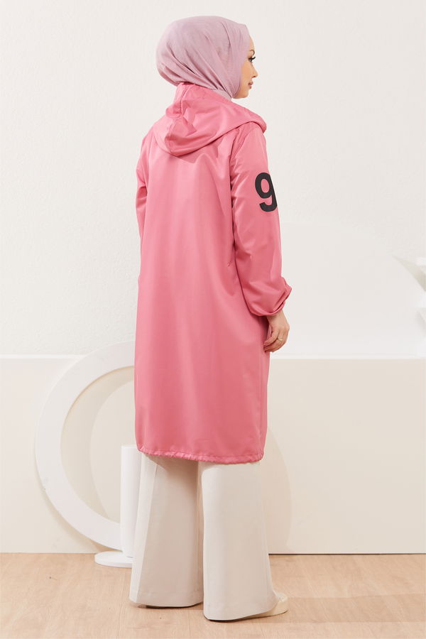 Kapüşonlu Kap Pembe - 7087 PEMBE
