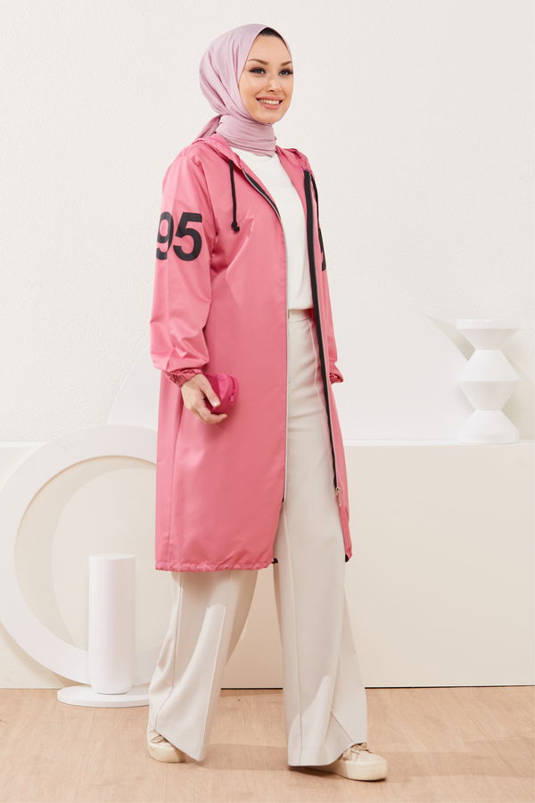 Kapüşonlu Kap Pembe - 7087 PEMBE