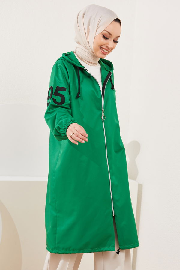 Kapüşonlu Kap YESIL - 7087 Yeşil - 7087