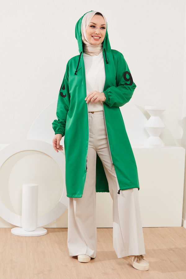 Kapüşonlu Kap YESIL - 7087 Yeşil - 7087