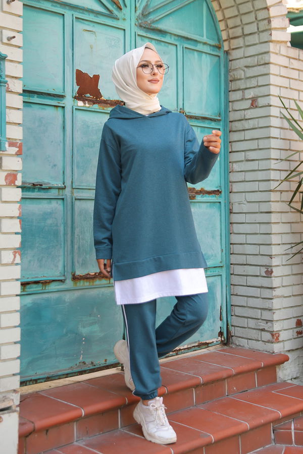 TUNIK PANTOLON Petrol - 8330