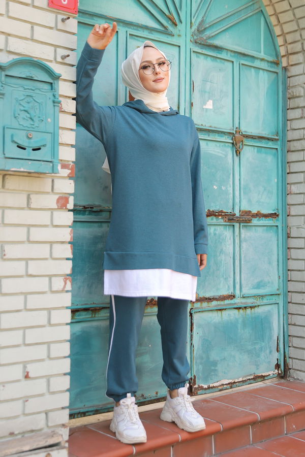 TUNIK PANTOLON Petrol - 8330