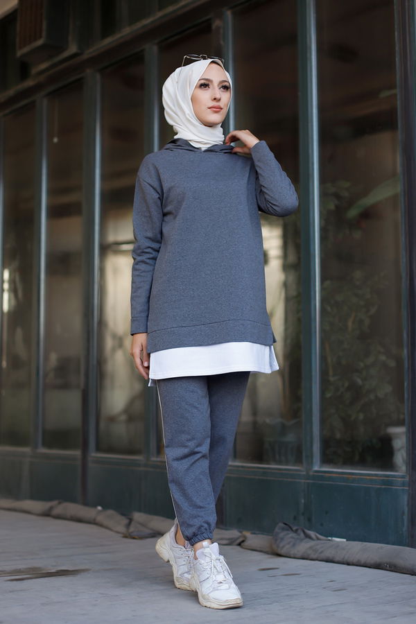 TUNIK PANTOLON Gri - 8330