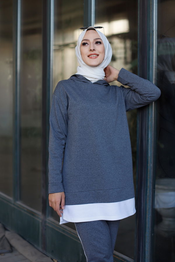 TUNIK PANTOLON Gri - 8330