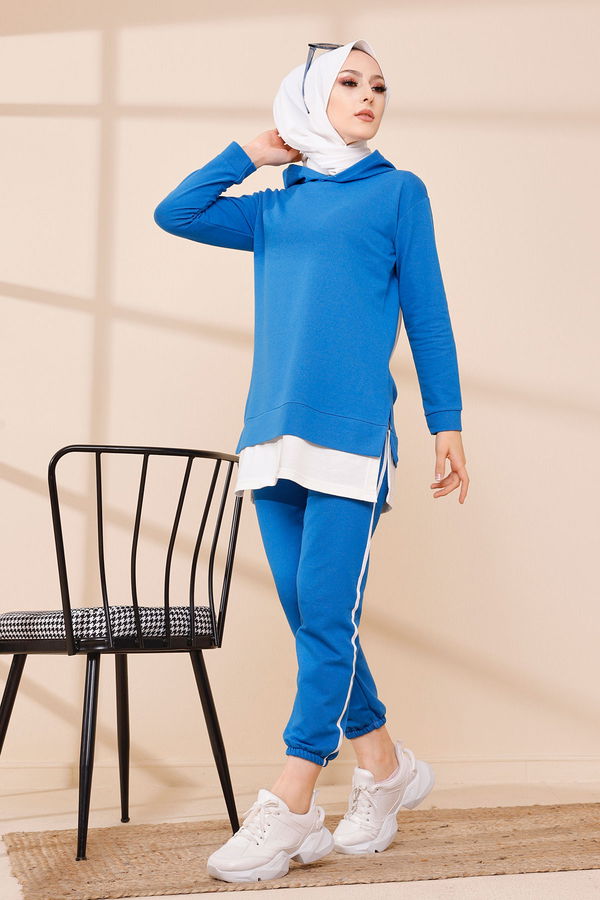 TUNIK PANTOLON Mavi - 8330 MAVİ
