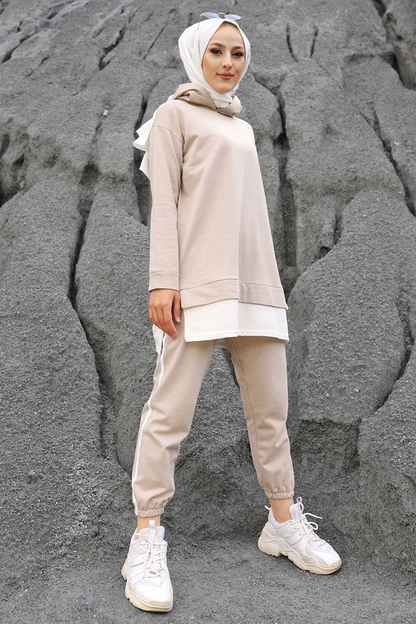 TUNIK PANTOLON Bej - 8330 BEJ