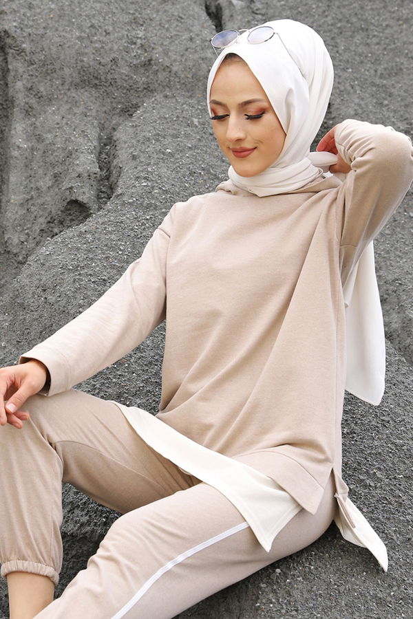 TUNIK PANTOLON Bej - 8330 BEJ