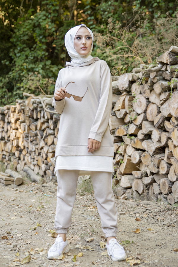 TUNIK PANTOLON Bej - 8330