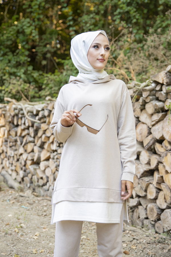 TUNIK PANTOLON Bej - 8330