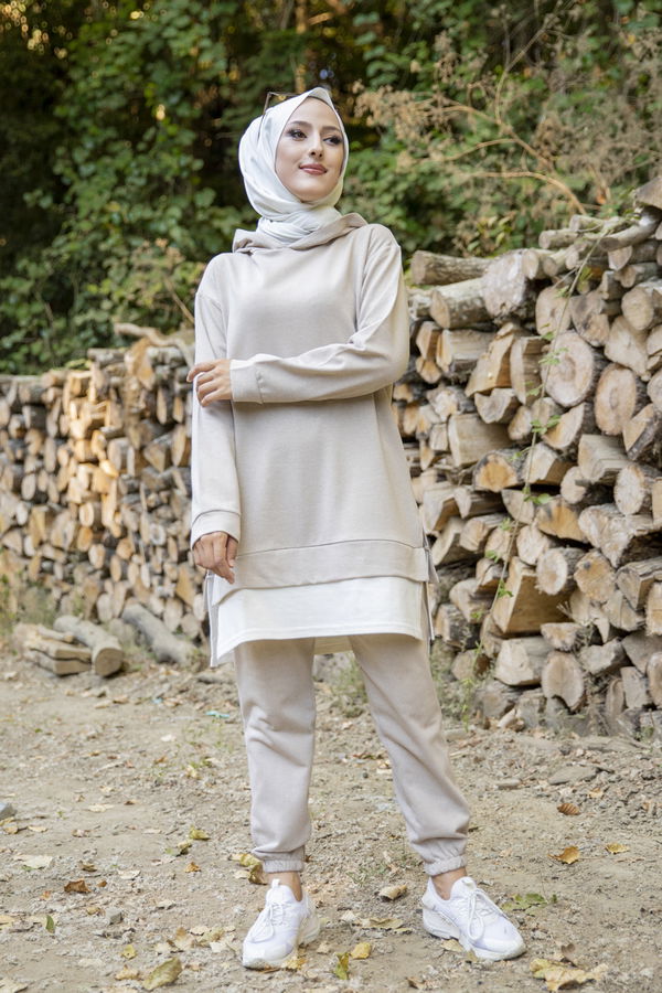 TUNIK PANTOLON Bej - 8330