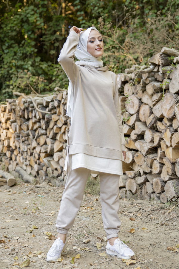 TUNIK PANTOLON Bej - 8330