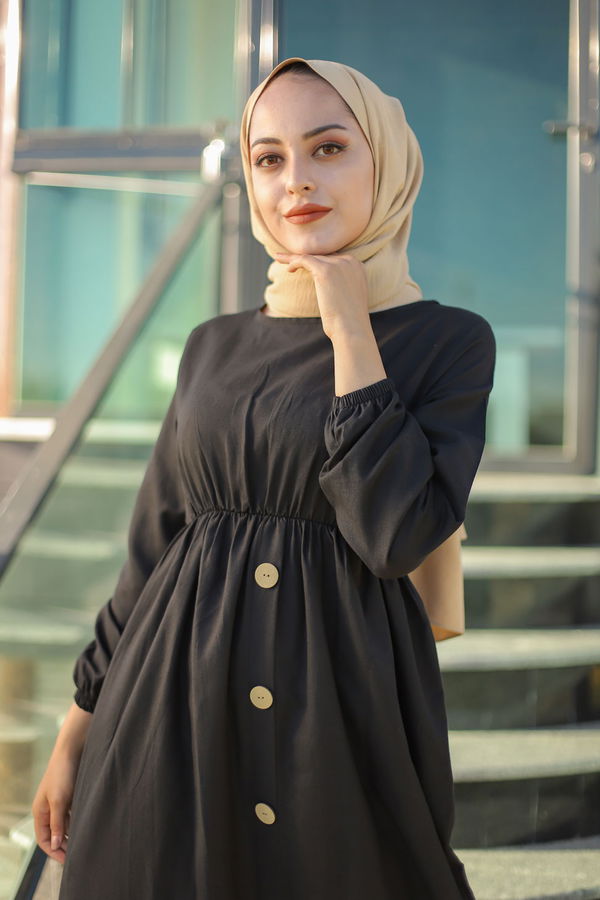 Elbise Siyah - 8369 SİYAH