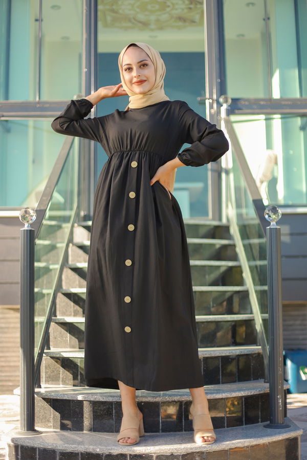Elbise Siyah - 8369 SİYAH