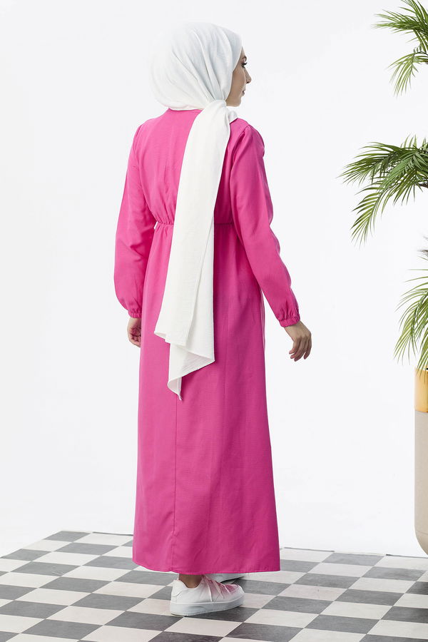 Elbise Fuşya - 8369 FUŞYA