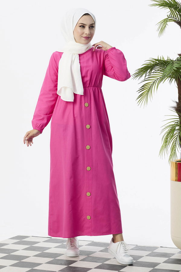 Elbise Fuşya - 8369 FUŞYA