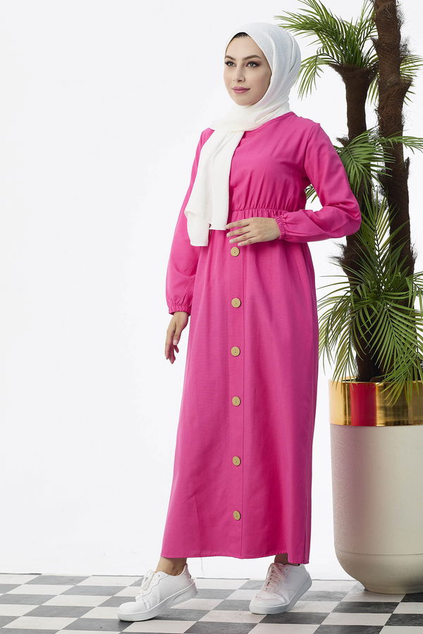 Elbise Fuşya - 8369 FUŞYA