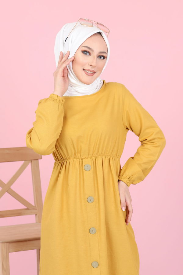 Elbise Sarı - 8369