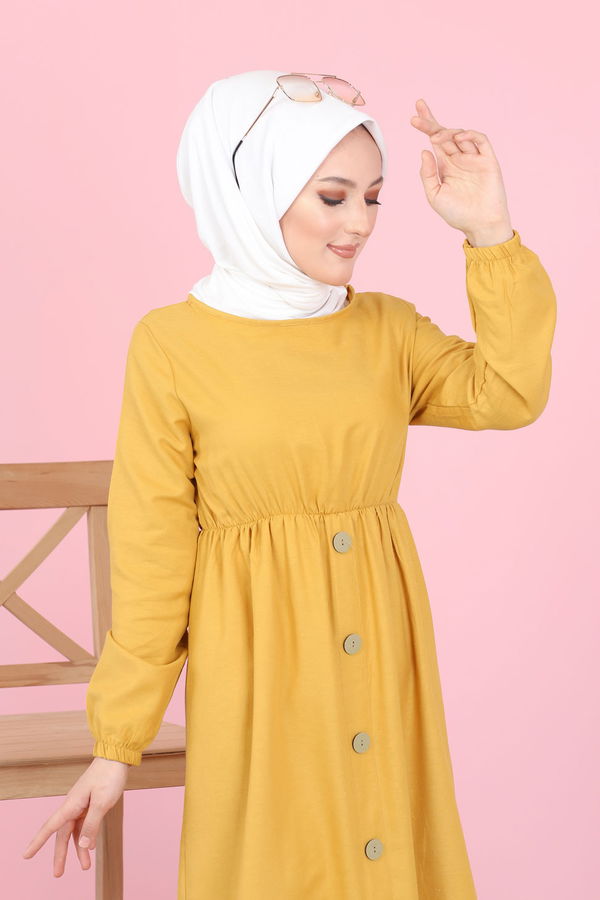 Elbise Sarı - 8369