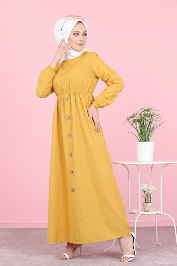Elbise Sarı - 8369