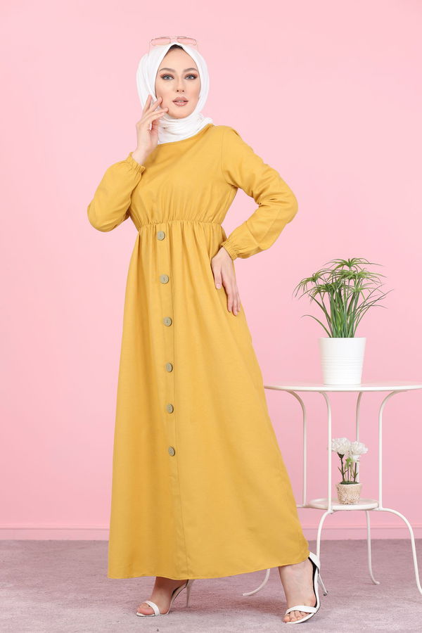 Elbise Sarı - 8369