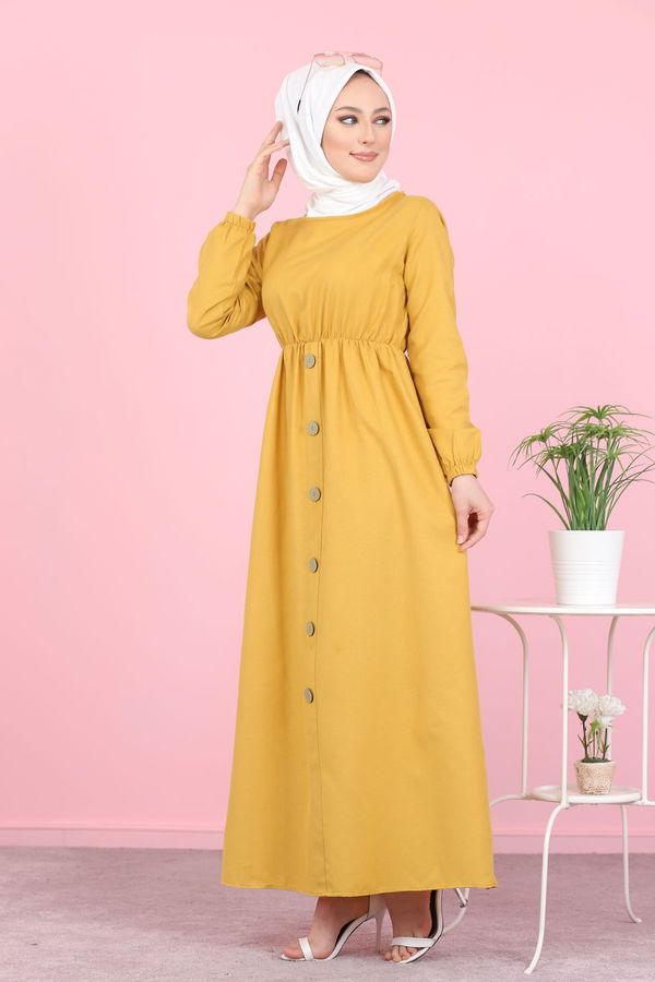 Elbise Sarı - 8369
