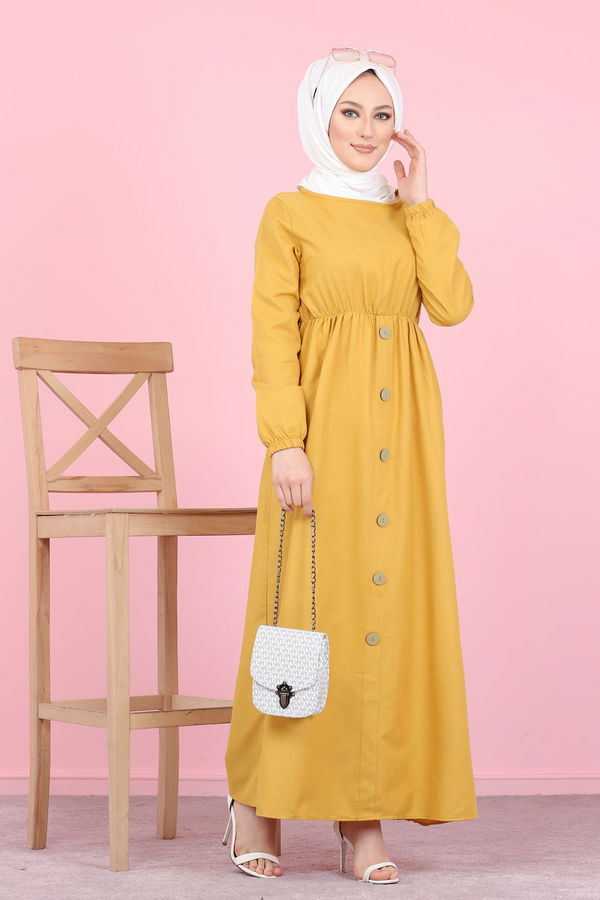 Elbise Sarı - 8369