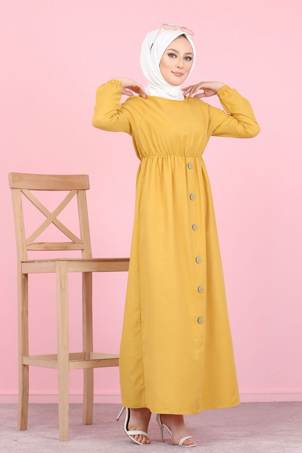 Elbise Sarı - 8369