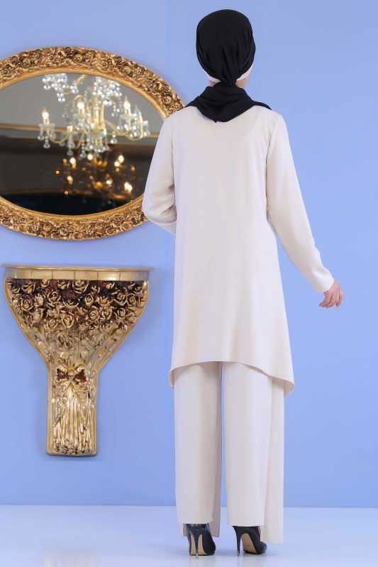 Tunik Pantolon Kombin Bej - 02 0851 Bej - 851 BEJ