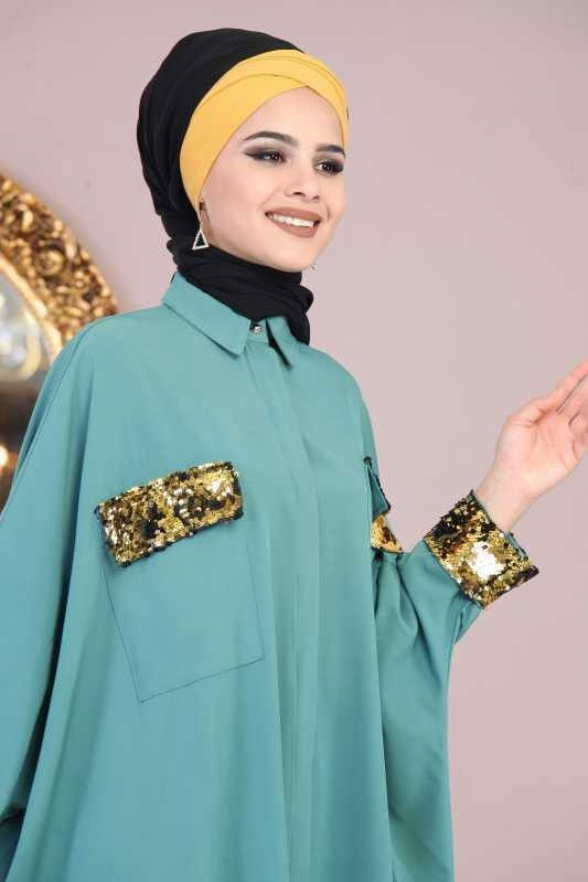 Tunik Pantolon Kombin Mint - 02 1083 Yeşil - 1083 YEŞİL