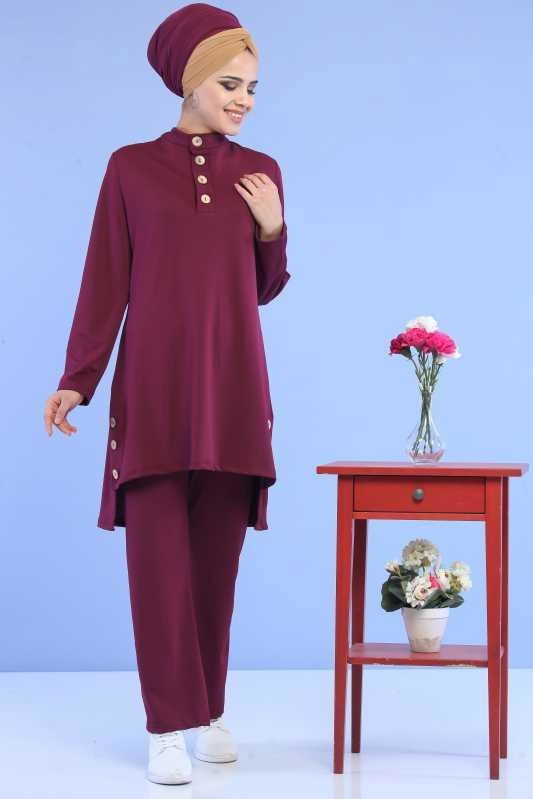 Tunik Pantolon Kombin Mor - 02 6888 Mor - 6888 MOR
