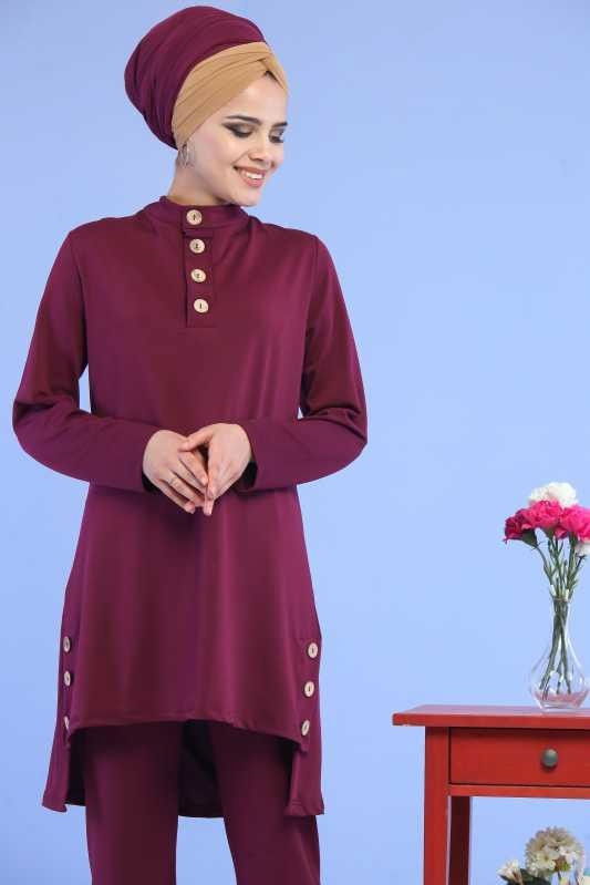 Tunik Pantolon Kombin Mor - 02 6888 Mor - 6888 MOR