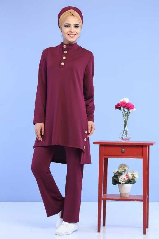 Tunik Pantolon Kombin Mor - 02 6888 Mor - 6888 MOR