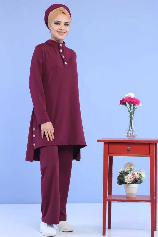 Tunik Pantolon Kombin Mor - 02 6888 Mor - 6888 MOR