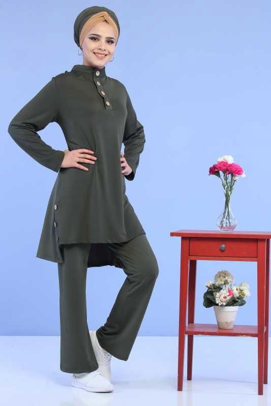 Tunik Pantolon Kombin Haki - 02 6888 Haki - 6888 HAKİ
