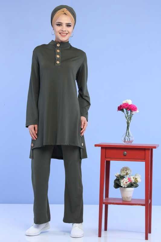 Tunik Pantolon Kombin Haki - 02 6888 Haki - 6888 HAKİ