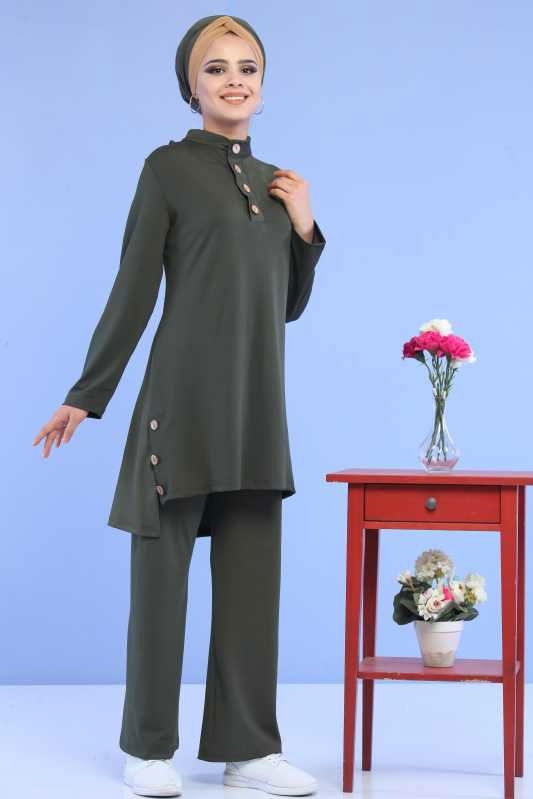 Tunik Pantolon Kombin Haki - 02 6888 Haki - 6888 HAKİ