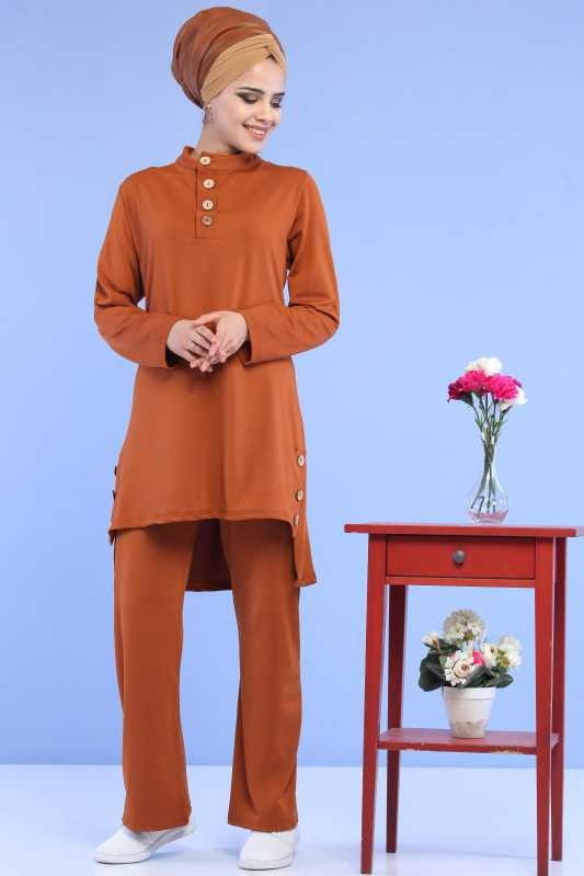 Tunik Pantolon Kombin Taba - 02 6888 Taba - 6888