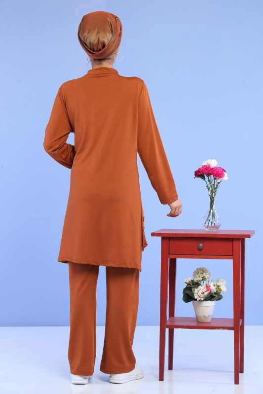 Tunik Pantolon Kombin Taba - 02 6888 Taba - 6888