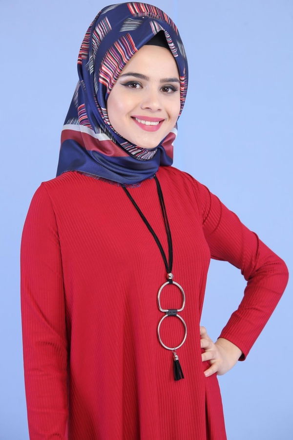 Tunik Pantolon Siyah Bordo - 6972 BORDO
