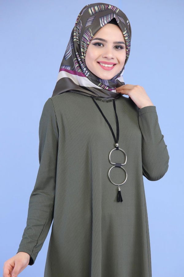 Tunik Pantolon Siyah Haki - 6972 HAKİ