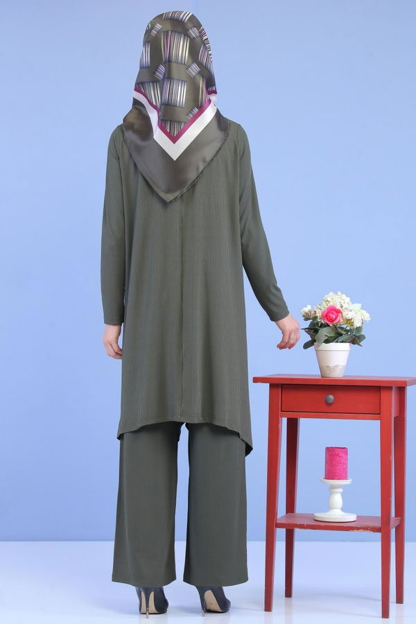 Tunik Pantolon Siyah Haki - 6972 HAKİ