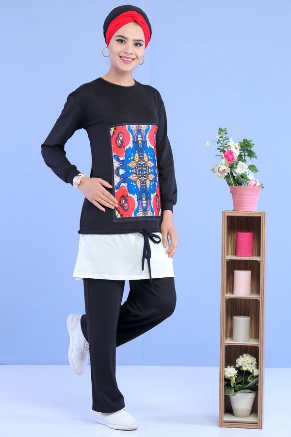 Tunik Pantolon Siyah - 02 7015 Siyah - 7015