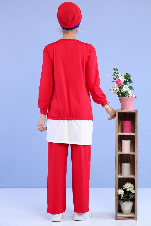 Tunik Pantolon Bordo - 02 7015 Bordo - 7015