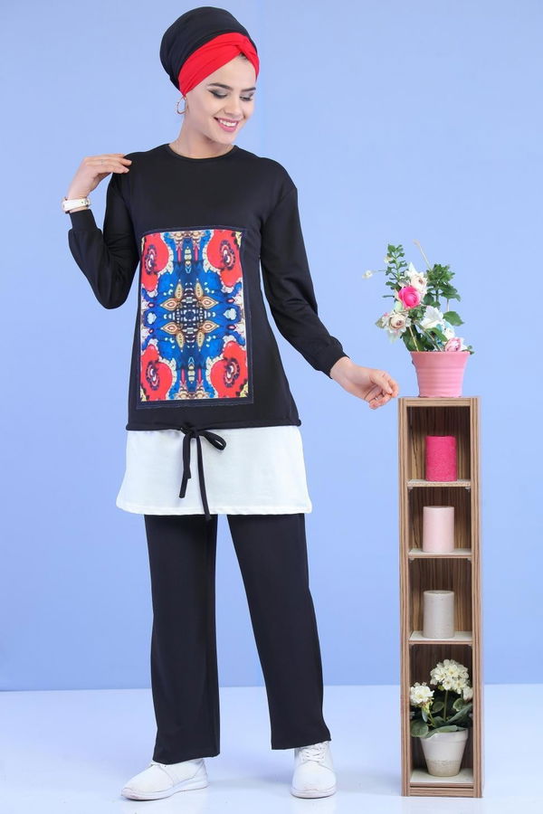 Tunik Pantolon Siyah - 02 7015 Siyah - 7015