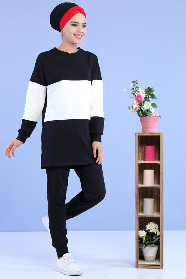 Tunik Pantolon Siyah Siyah - 6890