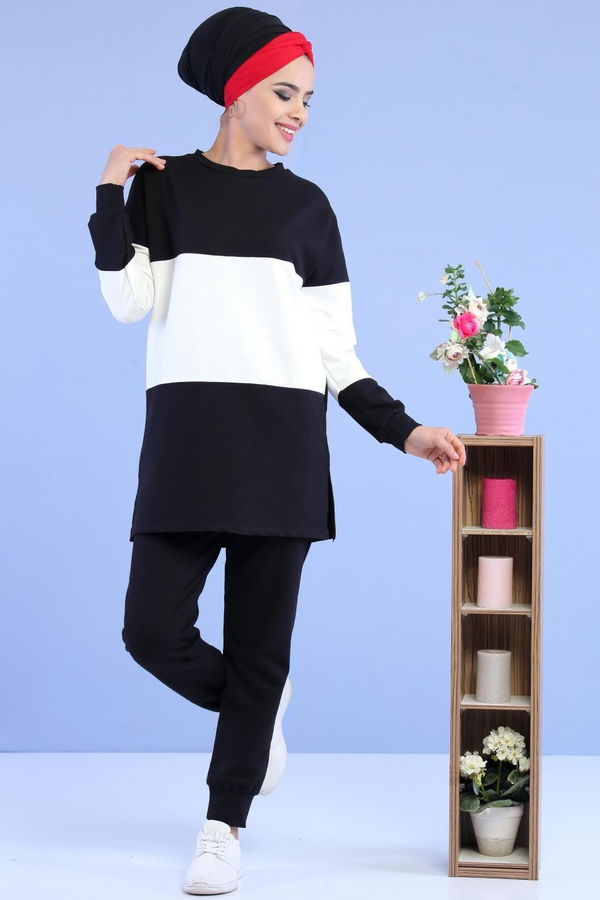 Tunik Pantolon Siyah Siyah - 6890